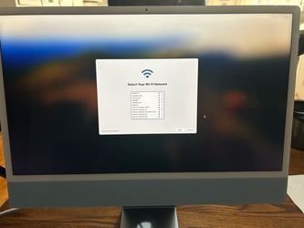 Factory reset Apple iMac M1, version 15.2, 24 inch blue, 8 GB ram with 500 GB SSD storage