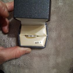 Channel Set Sterling Silver Eternity Ring