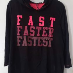 Activewear Top With Hoodie Size L New