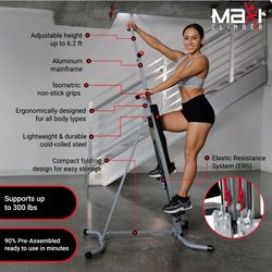 NEW IN BOX MaxiClimber Vertical Climber Home Gym Full Body Workout Machine