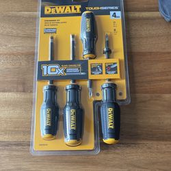 Dewalt Tough Series, 4 Piece Lifetime Warranty, Screwdrivers