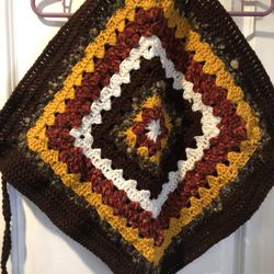 Halter Top with Linning Sizes M-L A One of a Kind  Granny Square Rare Find