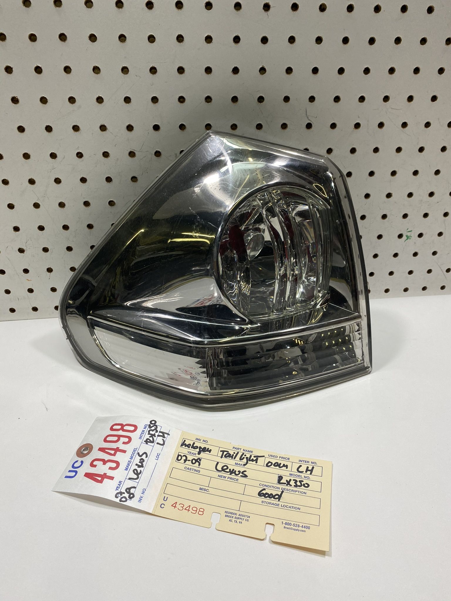 2007 2009 LEXUS RX RX350 LEFT SIDE TAIL LIGHT OEM