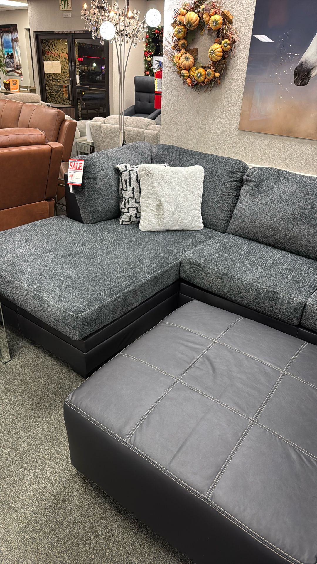 Sectional With Ottoman 