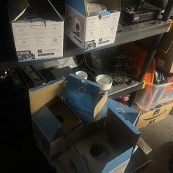 6 Amcrest Security Cameras With Switch $175