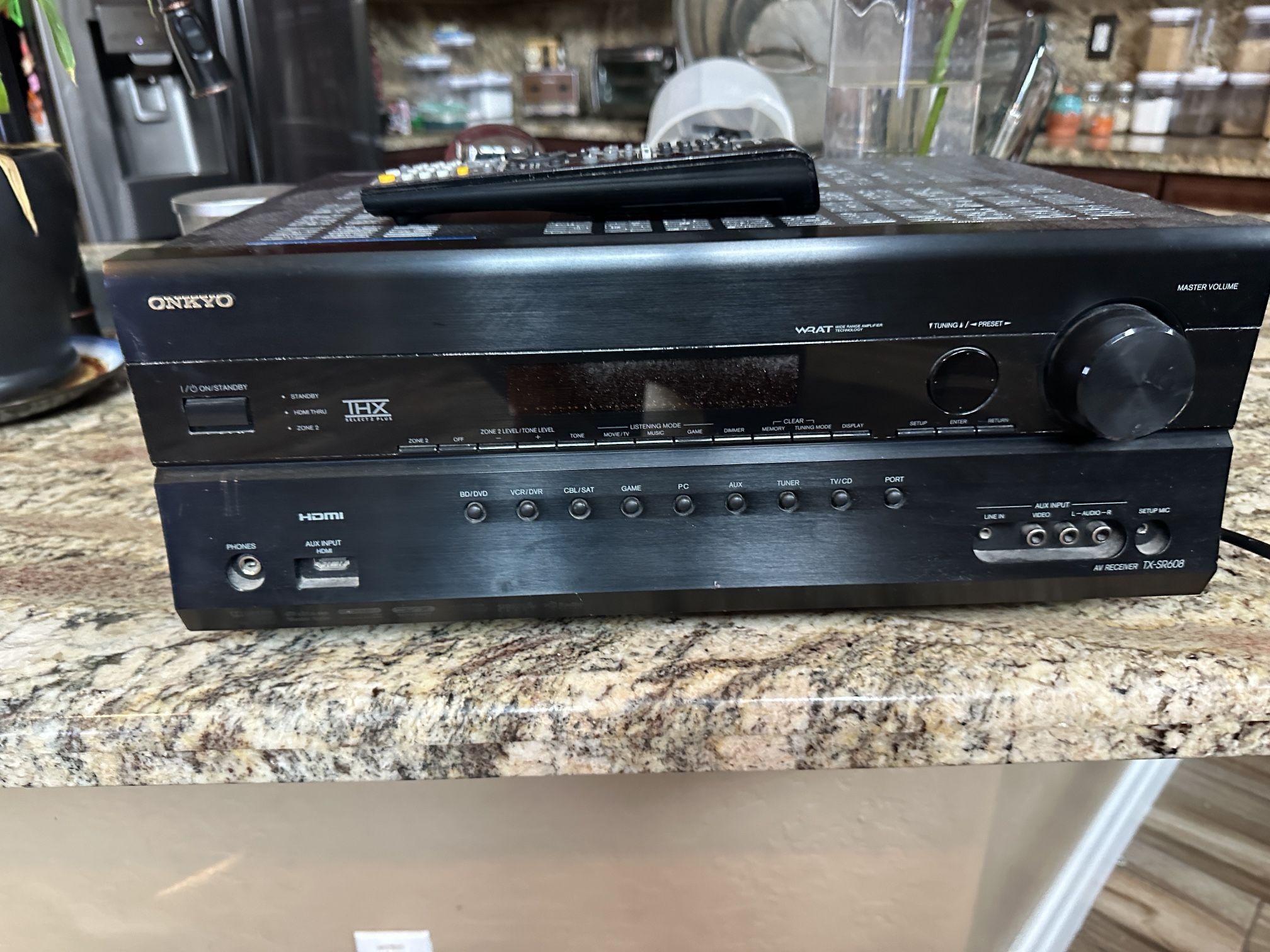 Onkyo- TX-SR608 receiver