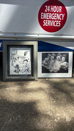 John Wayne Framed Art Prints – Set of 2