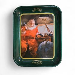 Coca-Cola Santa Clause Tray, 13 X 10.5 Inches 