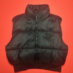 PINK Puffer Vest “Black”