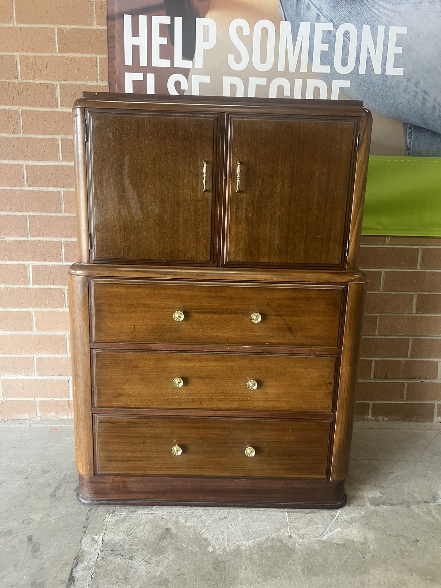 Wooden Tallboy Dresser