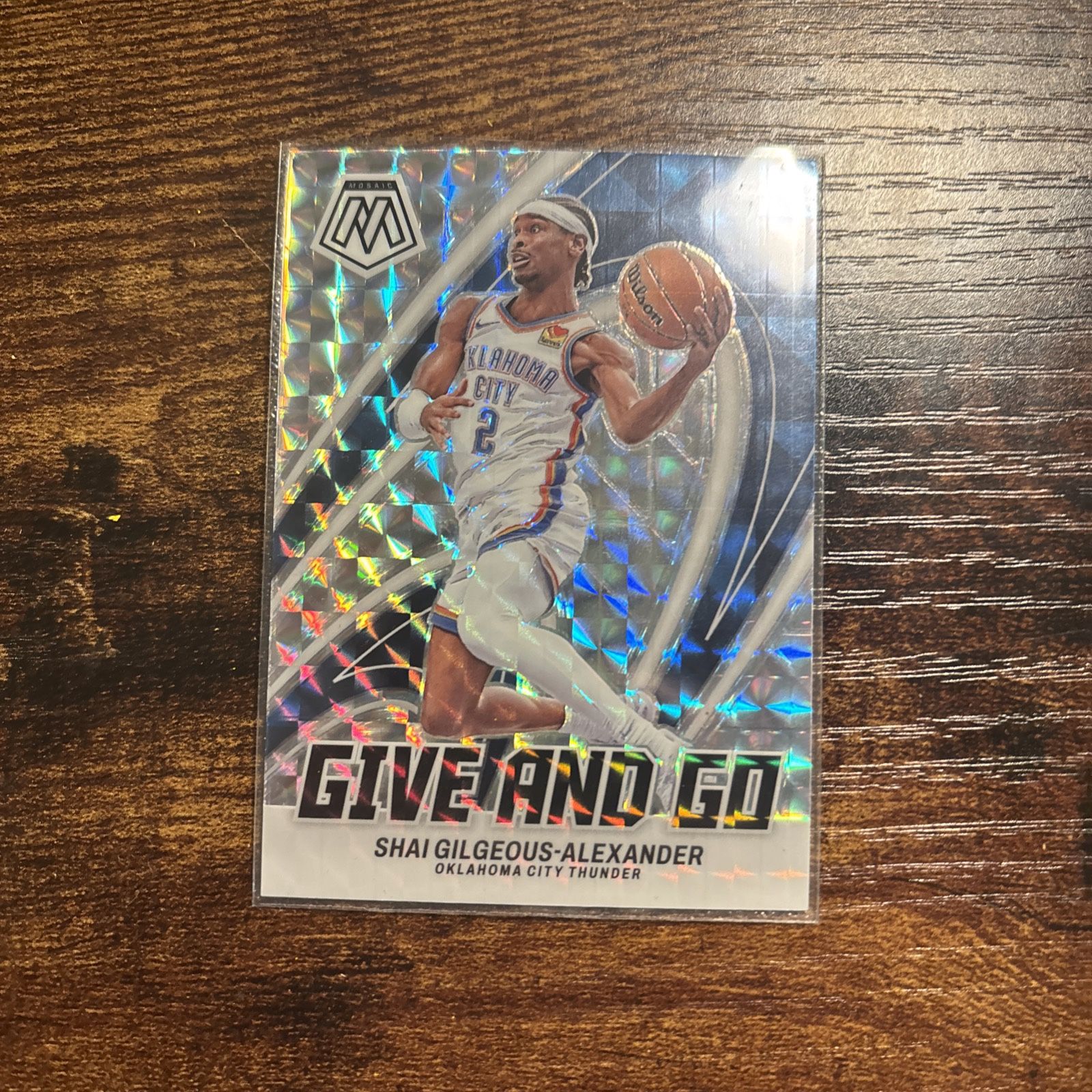 2023-24 Mosaic Give and Go Mosaic Prizm #5 Shai Gilgeous-Alexander