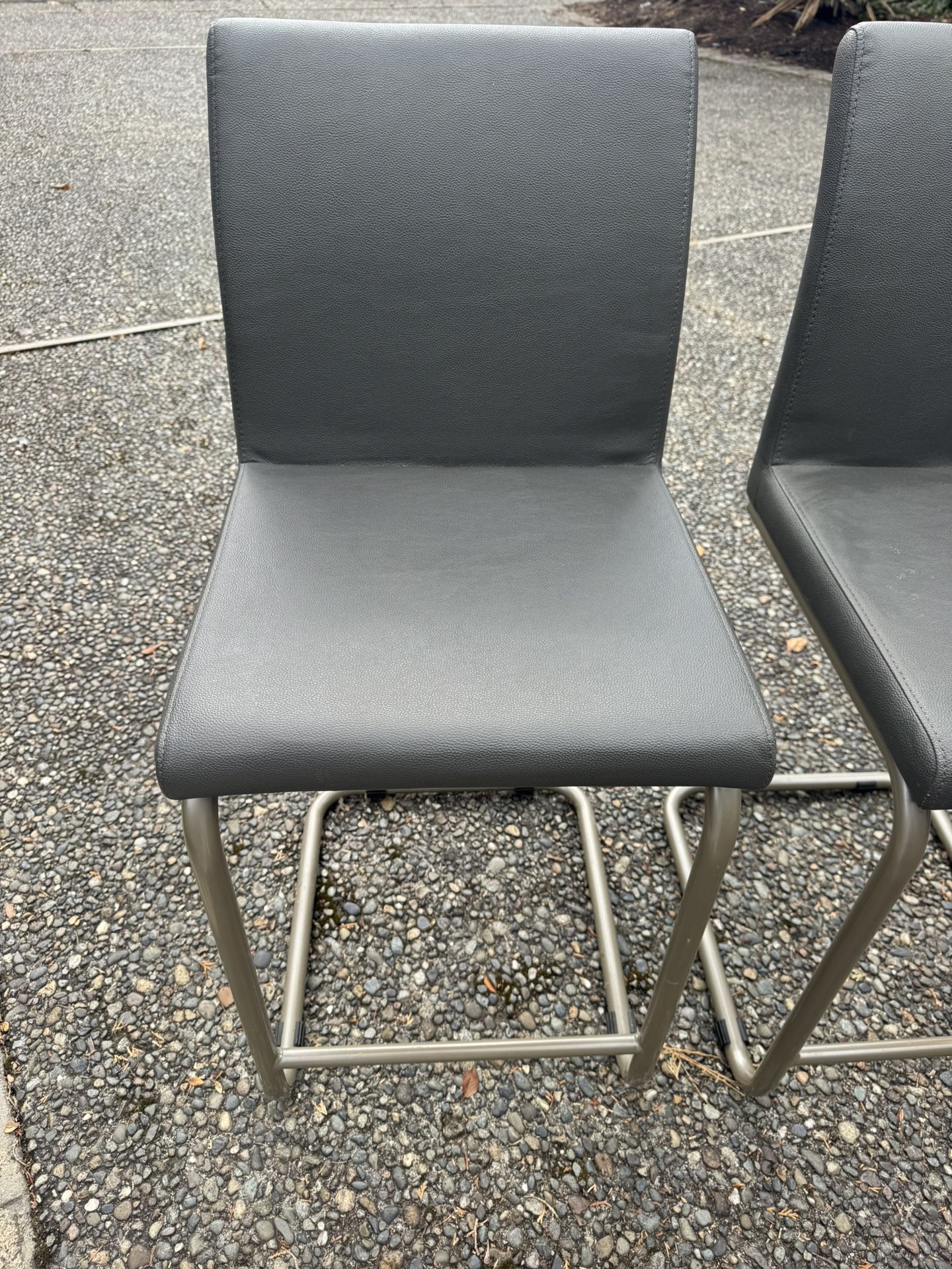 Two Leather Stools