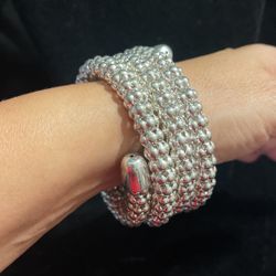 Beautiful ladies silver bracelet