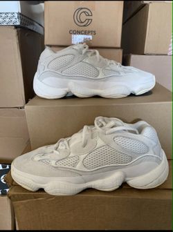 Men's Adidas Yeezy boost 500 bone white shoes size 10.5