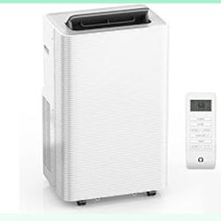 14000 BTU Portable Air Conditioner, 4-In-1 Portable AC Unit With Cooling, Dehumidifying, Fan, W/Sleep Mode, Auto Wind Swing, 24H Timer, LED Display, W