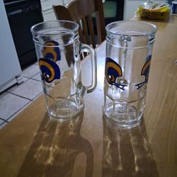 LA RAMS 1980's Collector's Glass 
