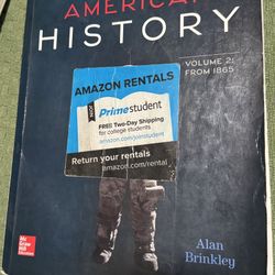 American History Volume 2 From 1865