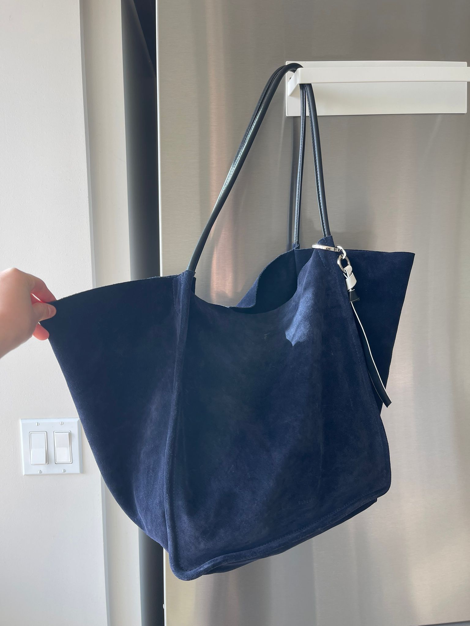 Proenza Schouler Ruched tote Blue and Gray Suede
