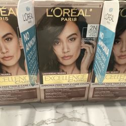 3 Loreal Hair Color Soft Black