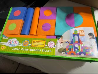 Spark .Create. Imagine Jumbo Foam Building Blocks 53 Pieces