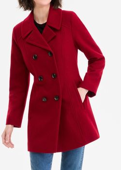 Red Anne Klein coat
