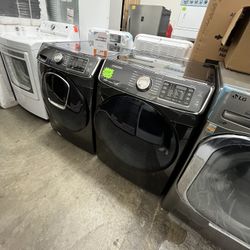 SAMSUNG WASHER AND GAS DRYER SIDE TO SIDE OR STACKABLE
