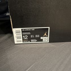 Air Jordan 1 Mid White Size 12