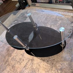 Glass Multi-shelf Coffee Table 