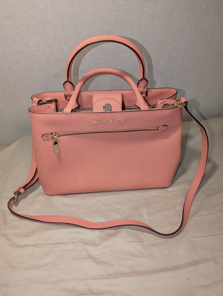 Pink Michael Kors Hailee Satchel