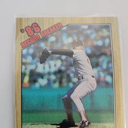 1987 Topps Roger Clemens #1 Recored Breaker