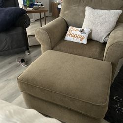 Oversized Chair + Ottoman - Cash And Carry 
