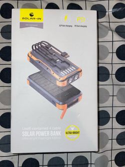 portable charger with Flashlight