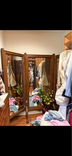 Moving Sale: Antique Tri-Fold Mirrors