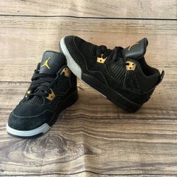 Nike Air Jordan 4 Retro Royalty 308497-032 OG IV Retro Black Kids Boys Size 13C