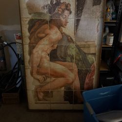 Tile Wall For Fountain Decor. Nice Landscape Decor.