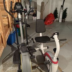 Elliptical and Exercise Bike $50 Or Best Offer  
