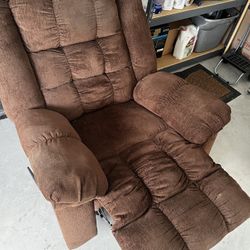 Brown Corduroy Recliner