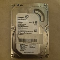 Seagate 2000gb Hard Drive