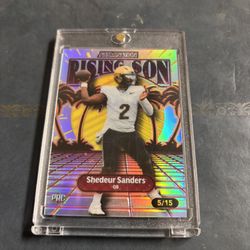 Shedeur Sanders 2025 Wild Card Numbered Football Card Rare 3/5