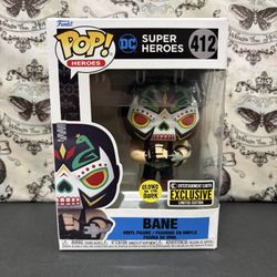Funko Pop DC Batman Dia de los Muertos Bane Glow in the Dark Vinyl Figure SCUFF