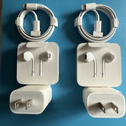 iPhone 11 Pro Max Charger and Earbuds  $25 Each Set