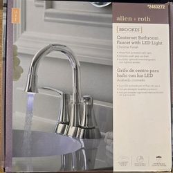 Centerset Bathroom Faucet  w/ Led Light