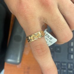 14k Good Nugget Ring 