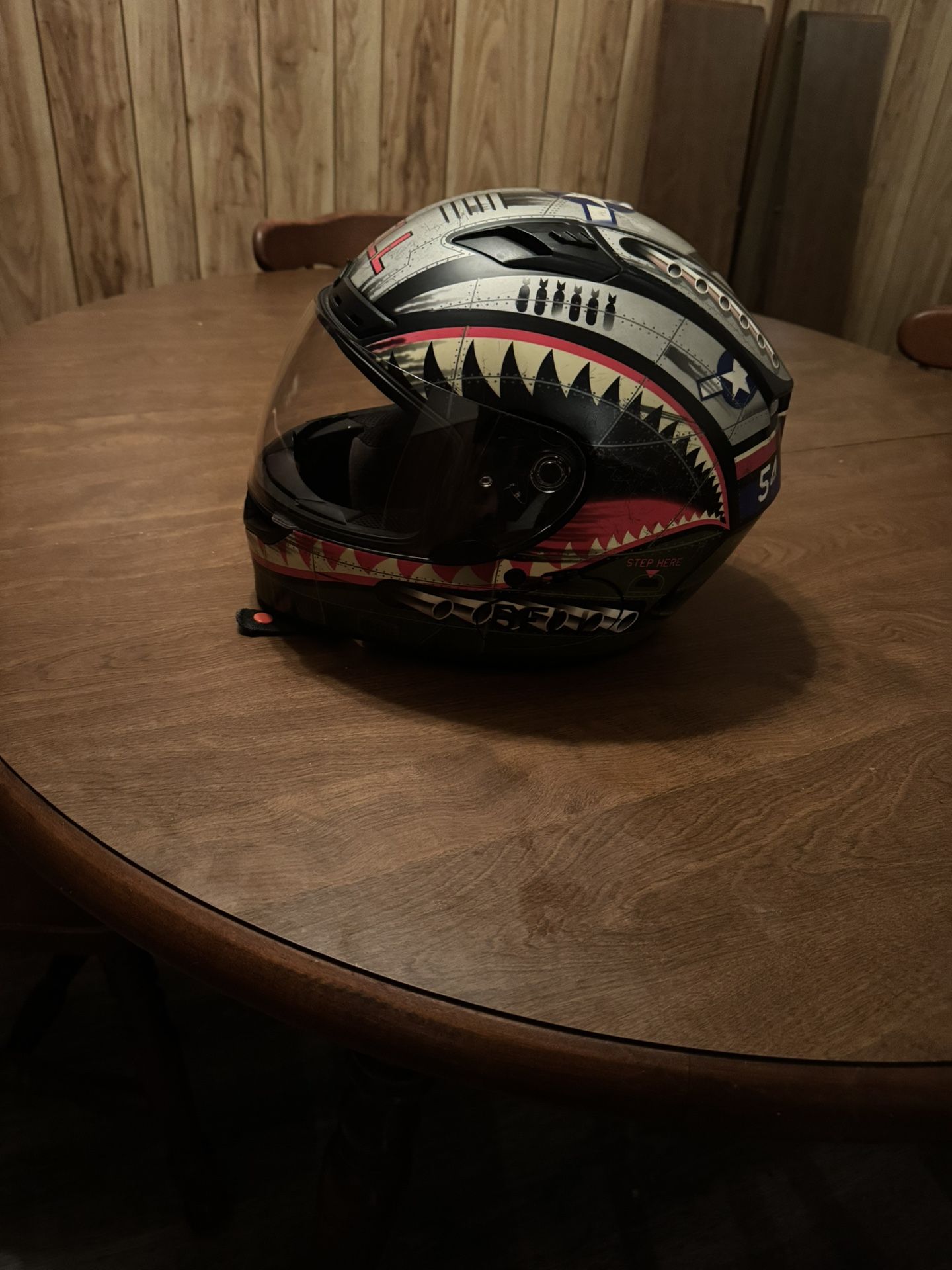 Bell Qualifier DLX Devil May Care Motorcycle Helmet Size M