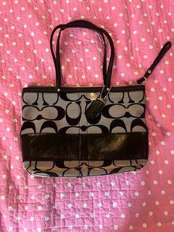 Coach Signature  canvas Bag