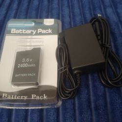 Battery and charger for psp system 