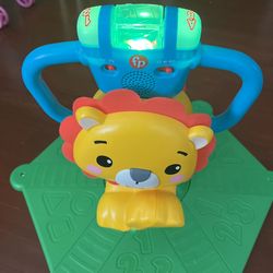 Fisher price bouncer lion sale