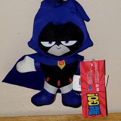 Teen Titans Go! 4" Raven Plush Clip On Toy! With Tags! 
