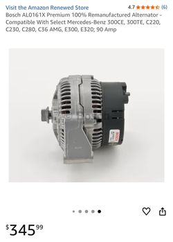 Bosch AL0161X Alternator Mercedes-Benz 300CE, 300TE, C220, C230, C280, C36 E300