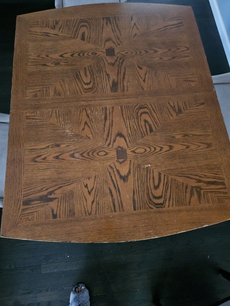 Wood Dining Table & 4 Chairs